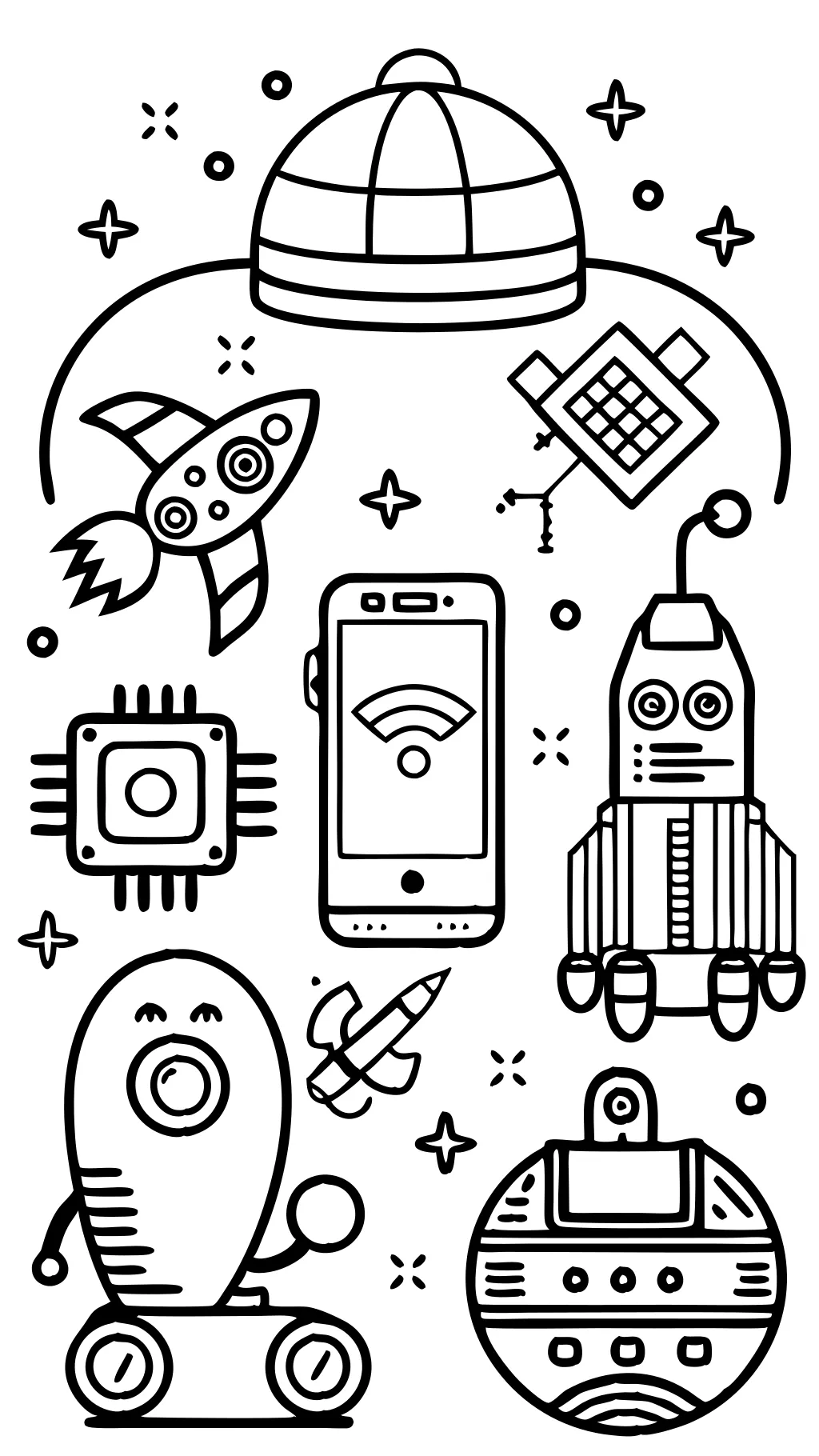 technology coloring pages